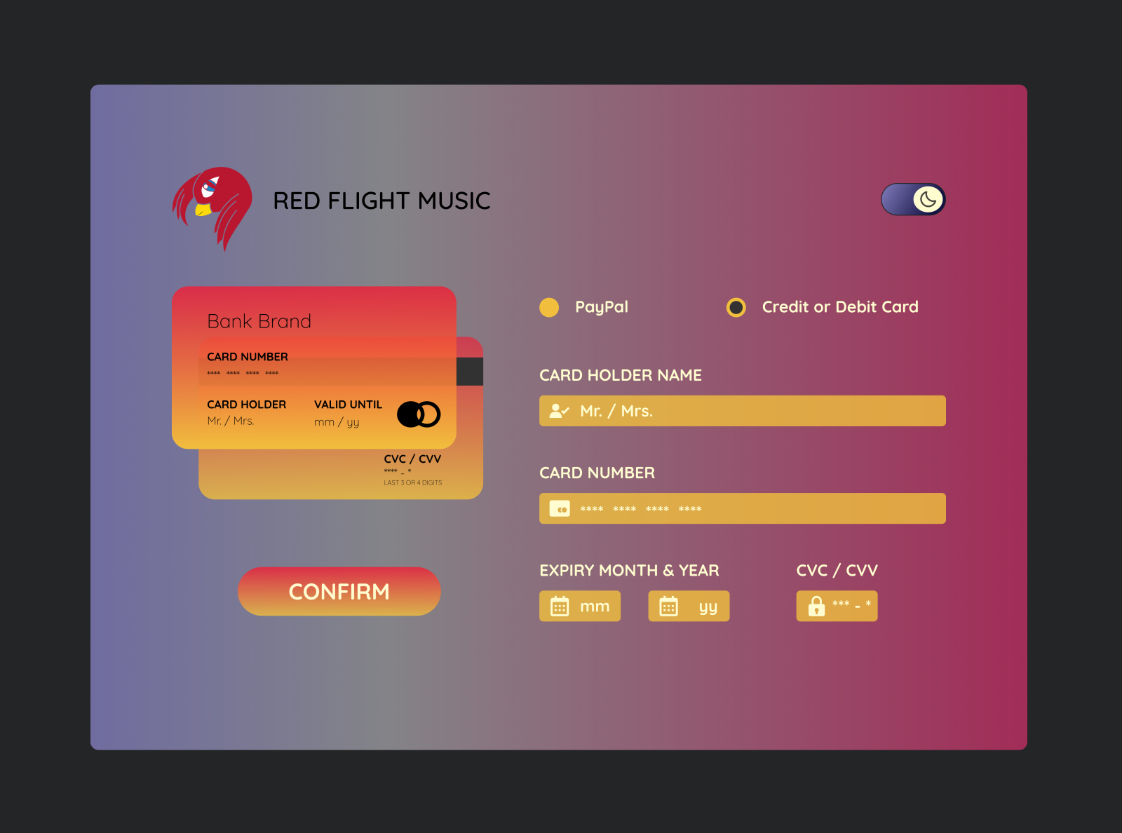 002 - Credit card payment form design 💳 by Reus Harper on Dribbble