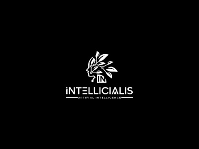 Intellicialis Logo Design app logo artifial intelligence branding business logo graphic design intellicialis logo logo design vector logo water color logo