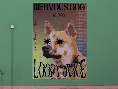 Nervous Dog Brewing alcohol branding beer beer branding branding design illustration poster poster design