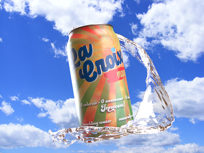 summer la croix beverage design branding design merchandise