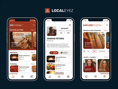 LocalEyez - Event App design event app mobile mobile app ui ux