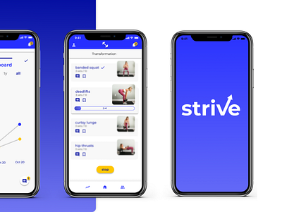 Strive: Mobile App app branding design ui ux