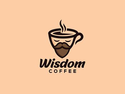 wisdom coffee art branding design designs graphic design icon illustration illustrator logo vector