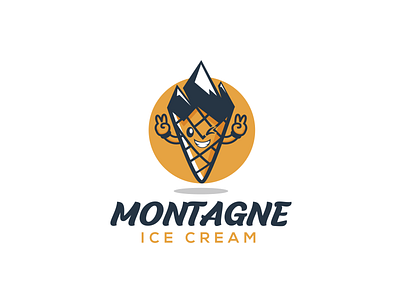 ice crime montagne animal art branding creative design creative logo creativity design designs graphic design happiness happy happy client ice cream icecream icon illustration logo logo design montagne vector