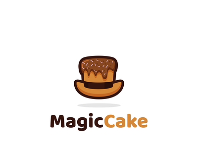 magic cake art branding cake cakes creative logo design designs graphic design hat icon illustration logo magic magic hat magician vector