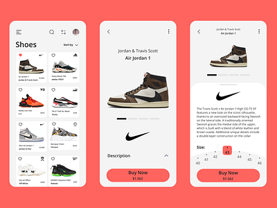 Shoes App app design mobile mobile app mobile ui nike nike app shoes shoes app shoes store ui