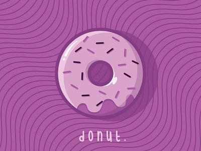 DONUT donut dunkin food purple snack vector