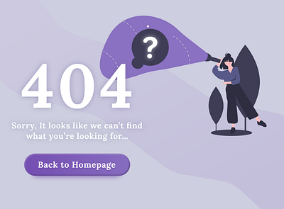 404 Page Not Found design illustration ui uidesign ux