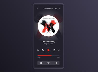 Music Player ♫ app design moblie app ui uidesign ux