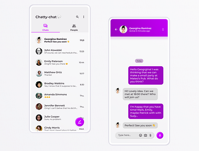 Messaging App 💬 design moblie app ui uidesign