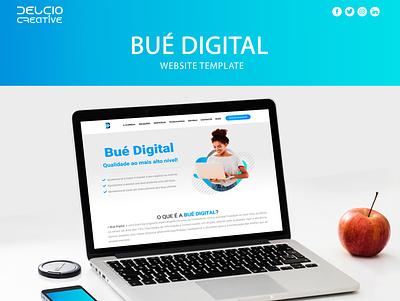 Bué Digital website template design graphicdesign uidesign webdesign website