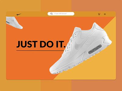Site Nike JUST DO IT agatha branding design desing illustration interface layout logo shoe ui ux uxui