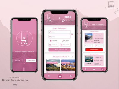 LAJ Passagens agatha app chellege desafio design icon illustration logo mobile passagens ui ux vector viagem