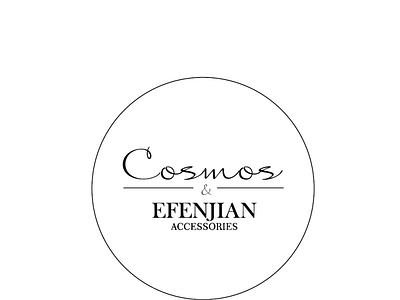 Логотип "Cosmos" и "Efenjian" design graphic design logo typography vector
