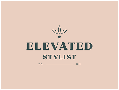Secondary Logo Elevated Stylist brand design brand designer brand identity branding design design inspiration designer logo logo inspiration