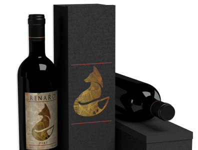 Renard Wine Collection branding design wine label