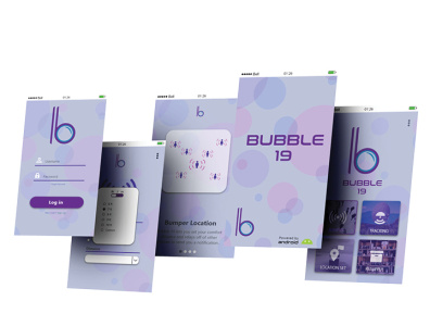 Bubble 19 Social Distancing App app branding design logo ui