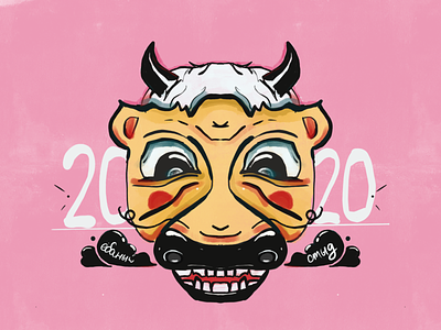 2020 character illustration lettering