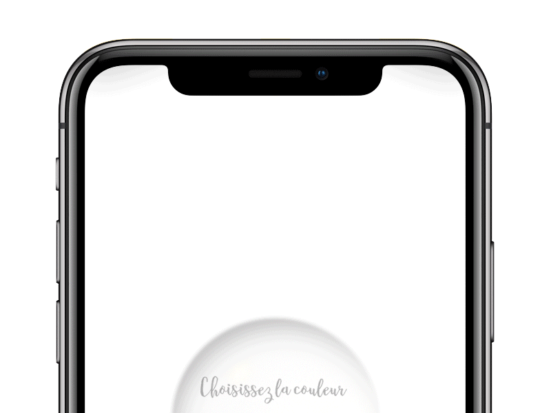 iPhone X color picker concept