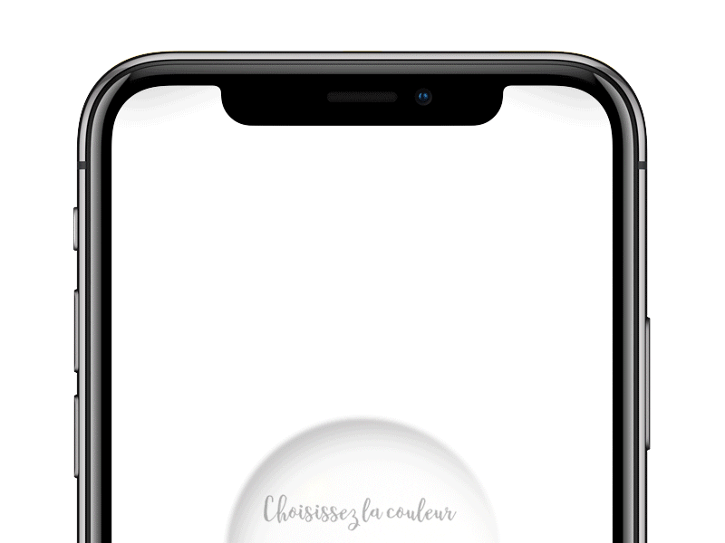 iPhone X color picker concept animation apple color concept iphone iphone x mockup sphere ui