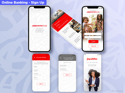Online Sign Up Design bankingapp dailyui dailyui001 onboarding ui onlinebanking signup design signup page signup screen