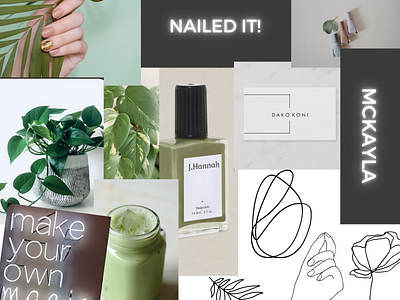 "Nailed It" Brand Kit branding design illustration logo minimal typography