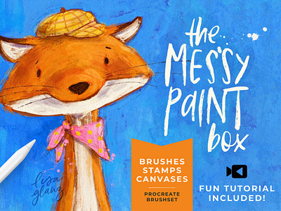 The Messy Paintbox digital brushes for Procreate design resources digital art digital brushes illustration procreate brushes