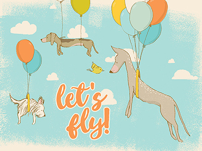 Let's fly! design resources digital art graphic art illustration