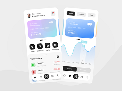 E-Wallet App | Mobile Design 2021 android app clean e wallet ios mobile design payment ui ux
