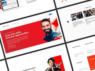 Adobe Experience League adobe art direction creative direction design digital interface rally interactive ui ux website website design