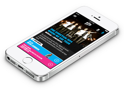Radio Cidade app design ios mobile ui