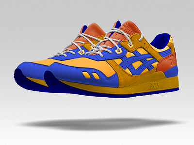 Asics Gel Lyte III Goku dragonball goku sneakers