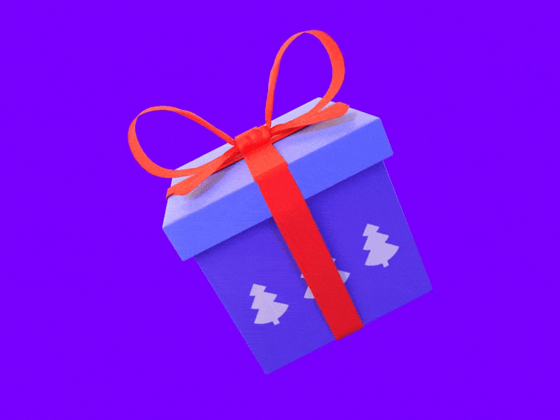 3D gift 3d 3d animation minimalistic