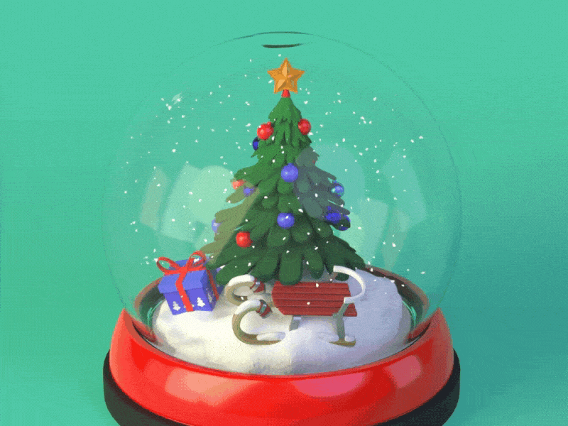 3D Snow Globe 3d 3d animation