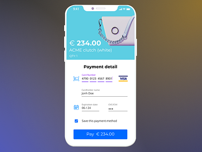 Credit Card Checkout — Dailyui #002 checkout dailyui 002 dailyuichallenge figma ui