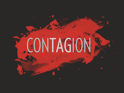 Contagion app blood grunge logo smear splatter verlag zombies