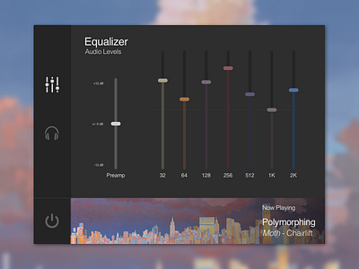 Equalizer audio chairlift control dailyui design equalizer levels ui