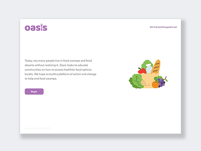 Landing Page food health landing landing page oasis page seasonsix test ui web