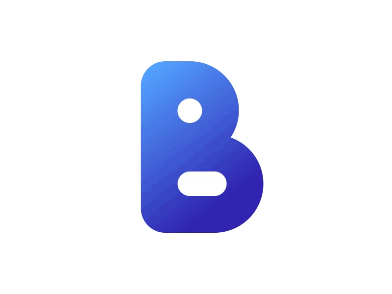 Letter B Monster after effects alphabet animation b bodymovin logo lottie monster motion design