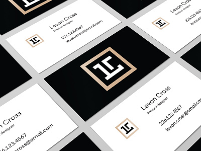 Personal Brand - Business cards black and white business cards contrast logo personal brand simple