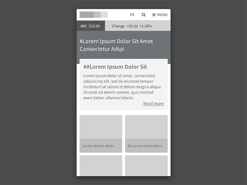 Mobile Search And Footer