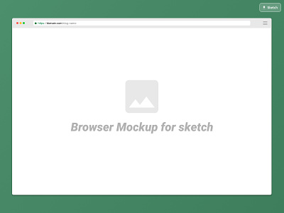 Sketch Browser Mockup Freebie browser dribbble free freebie mockup sketch app template
