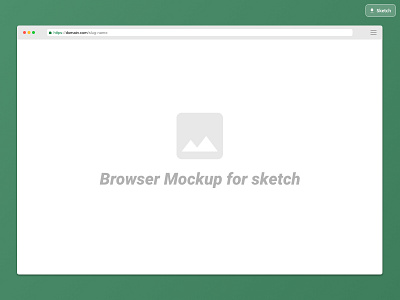 Sketch Browser Mockup Freebie