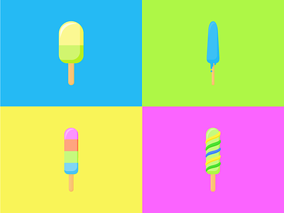 Ice creams! colours cream ice icon illustration summer