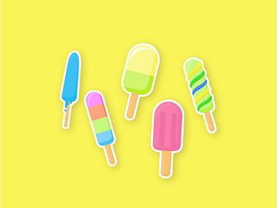 Ice cream stickers