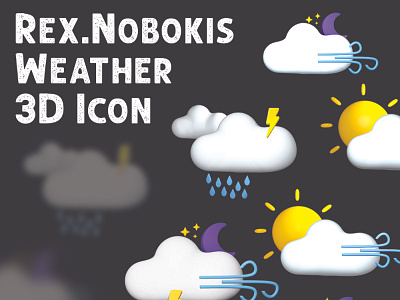 3D Icon Weather 3d 3d icon 3d icon set 3d icons app art design illustration ui ux weather icon web website