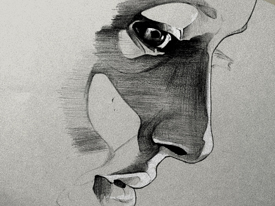 '13 Sketchbook Week #13 eyes face pencil sketch sketchbook
