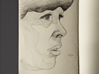 '13 Sketchbook Week #7 eyes face pencil sketch sketchbook utopia