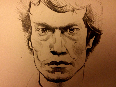 '13 Sketchbook Week #11.1 face game of thrones greyjoy pencil sketch