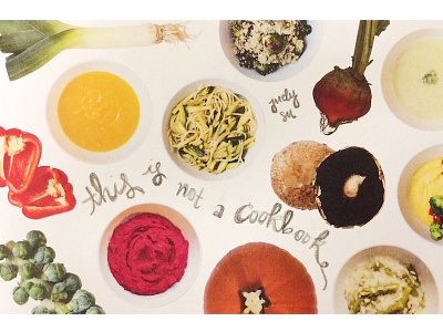 "This Is Not A Cookbook" Postcard cookbook food postcard